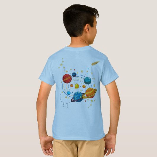 Kinder basis T-shirt (Achterkant volledig)