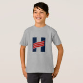 Kinder basisch H-T-shirt T-shirt (Voorkant volledig)