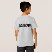 Kinder basisT-shirt met "Neef Crew" achteraan T-shirt (Achterkant volledig)