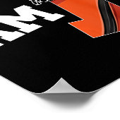 Kinder basketbal 1e verjaardagsjongen een jaar oud poster (Hoek)