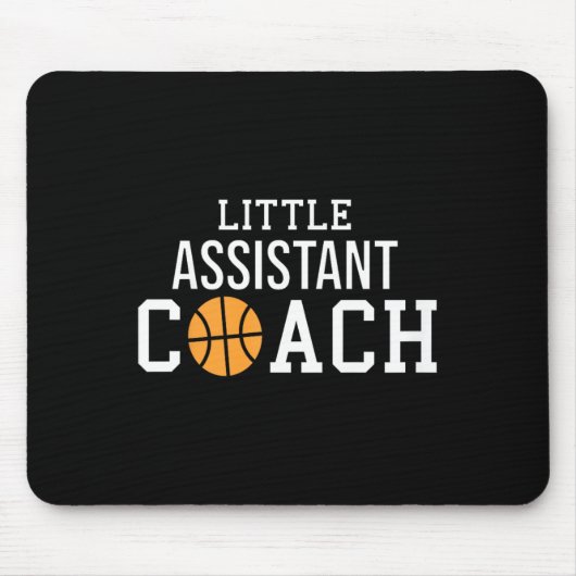 Kinder Basketbal Coach Gift voor Child Assistant C Muismat (Voorkant)