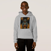 Kinder basketbal hoodie - De Grind (Voorkant volledig)