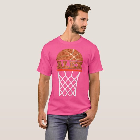 Kinder Basketbal Kleding Boy Custom Name Alex Yout T-shirt (Voorkant volledig)