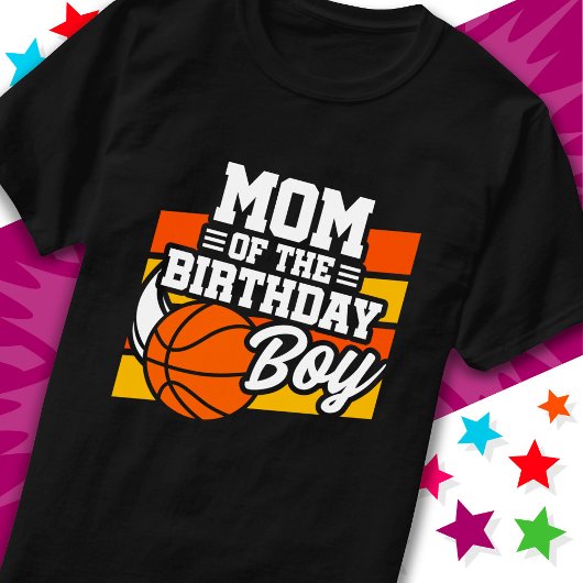 Kinder Basketbal Party Moeder van de Verjaardagsjo T-shirt