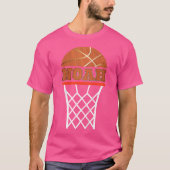 Kinder Basketbal T Shirt Boy Custom Name Noah Yout (Voorkant)