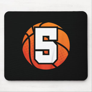 Kinder basketbal Verjaardag 5 Nummer Vijf Jaar Oud Muismat
