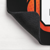 Kinder basketbal Verjaardag 6 Nummer Zes Jaar Oud Muismat (Hoek)