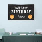 Kinder basketbal verjaardagsfeest banner (Beurs)