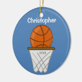 Kinder Basketball Blue Ornament (Links)