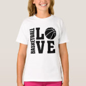 Kinder Basketball Love Basketball T-shirt (Voorkant)