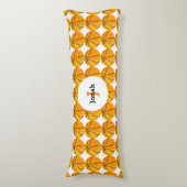 Kinder  Basketball Patroon Persoonlijk Fun Lichaamskussen (Voorkant Verticaal)