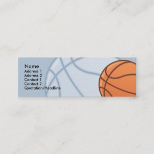 Kinder Basketball Skinny Profile Cards Contactkaartje
