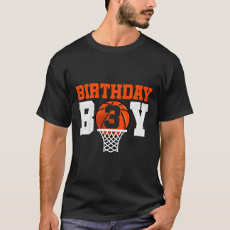 Kinder Basketball speler 3 jaar oud Jongen Basketb T-shirt