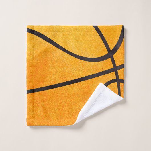 Kinder Basketball Sports Black Bad Handdoek (Wasdoekje)