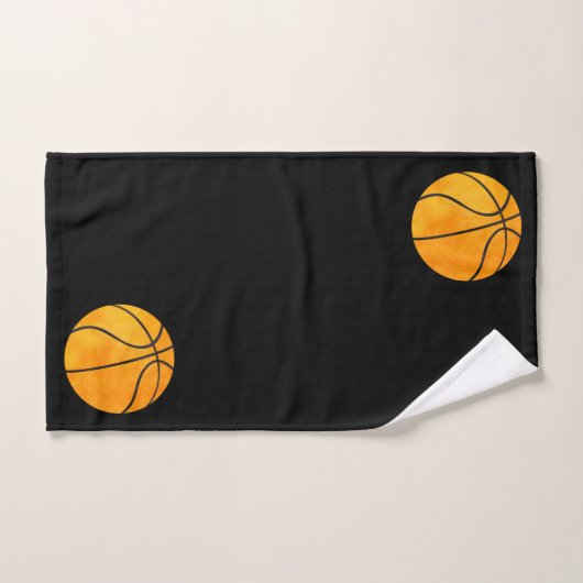 Kinder Basketball Sports Black Bad Handdoek (Handdoek)