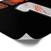 Kinder basketballer 1 jaar oud jongen basketbal poster (Hoek)