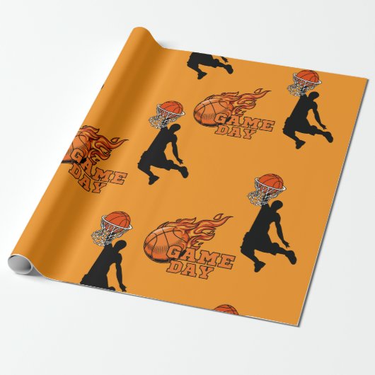 kinder basketbalpartij Madness Cadeaupapier (Uitgerold)