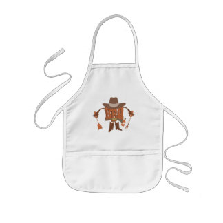 KINDER BBQ APRON. PERSONEELSEL MET NAAM OF ANDERE SCHORT