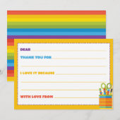 Kinder bedankkaart (Voorkant / Achterkant)