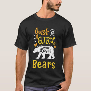 Kinder Beer gewoon een meisje dat van Beren houdt T-shirt