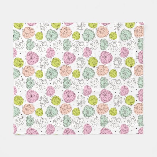 kinder behang fleece deken (Voorkant (Horizontaal))