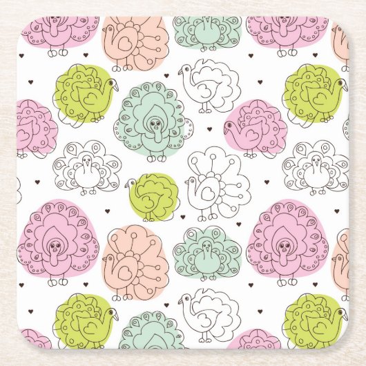 kinder behang  kartonnen onderzetters (Voorkant)