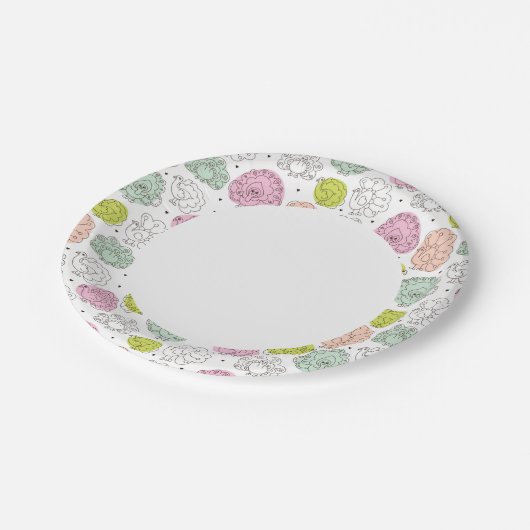 kinder behang  papieren bordje (Gekanteld)