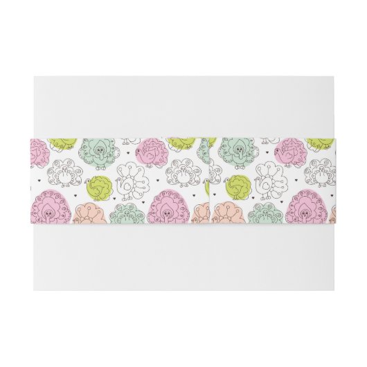 kinder behang  uitnodigingen wikkel (Achterkant Voorbeeld)