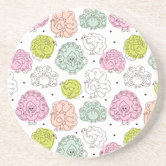 kinder behang  zandsteen onderzetter (Voorkant)