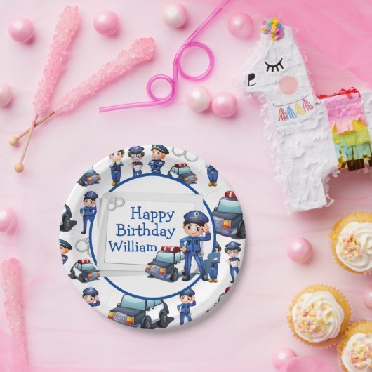 Kinder beleid aanpassen papieren bordje (Feest)