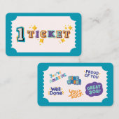 Kinder beloningskaarten voor goed gedrag visitekaartje (Voorkant / Achterkant)