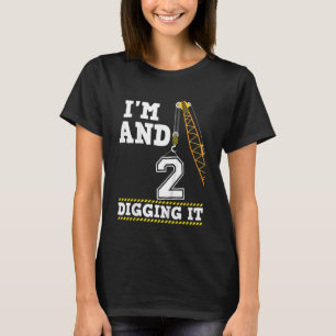 Kinder ben ik 2 en ik citeer het de dag van de bou t-shirt