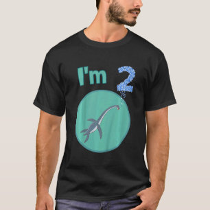 Kinder ben ik 2 jaar tweede verjaardag Dinosaur T-shirt