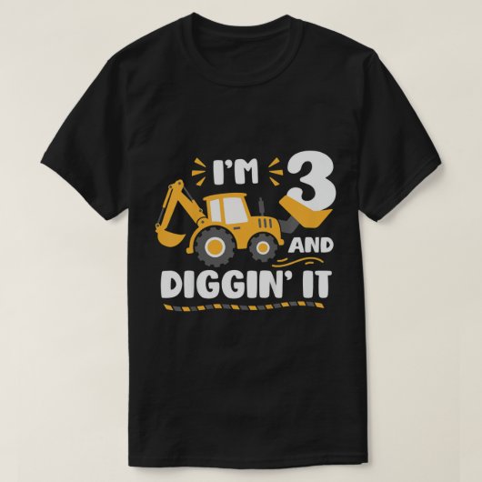 Kinder ben ik 3 en ik citeer het Shirt jongens 3rd (Design voorkant)