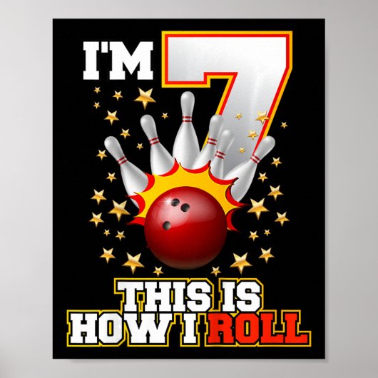 Kinder ben ik 7 Dit is hoe ik 7 jaar oud ben. Poster (Voorkant)
