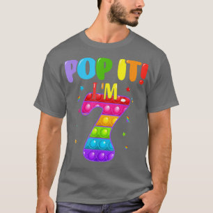 Kinder ben ik 7 jaar oude, gelukkige zevende verja t-shirt