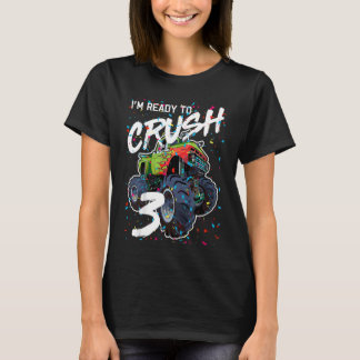 Kinder ben ik klaar om 3 Monster Truck 3rd Birthd T-shirt