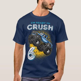 Kinder ben ik klaar om 6 Monster Truck 6 jaar oud T-shirt