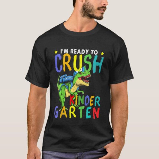 Kinder ben ik klaar om de Kindergarten Dinosaur te T-shirt (Voorkant)