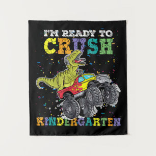 Kinder ben ik klaar om de Kindergarten Monster Tru Wandkleed