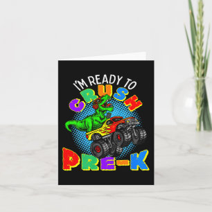 Kinder ben ik klaar om Prek Dinosaur Monster Tru t Kaart