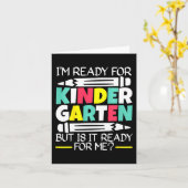 Kinder ben ik klaar voor de kleuterschool, maar is kaart (Gele Bloem)