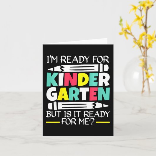 Kinder ben ik klaar voor de kleuterschool, maar is kaart (Gele Bloem)