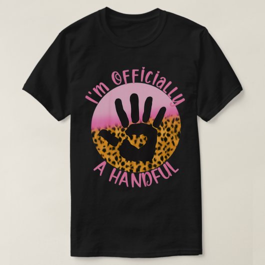 Kinder ben ik officieel een handvol 5e verjaardag  t-shirt (Design voorkant)