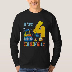 Kinder ben ik vier en ik citeer de vierde geboorte t-shirt