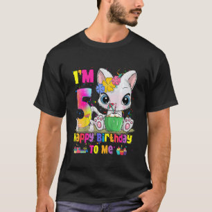 Kinder ben ik vijf jaar oud... bevaarbare meisjes t-shirt