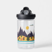 Kinder berglandschap met naam waterfles (Voorkant)