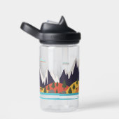 Kinder berglandschap met naam waterfles (Rechts)