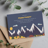 Kinder berglandschap verjaardagsfeestje kaart