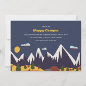 Kinder berglandschap verjaardagsfeestje kaart (Voorkant)